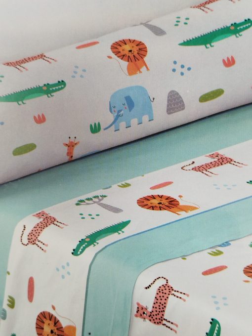 Sábanas infantiles selva cama 90
