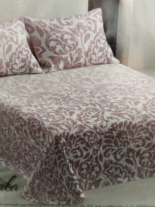 Colcha bouti cama 105 lila