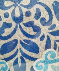 Colcha bouti cama 150 azul/gris 3491
