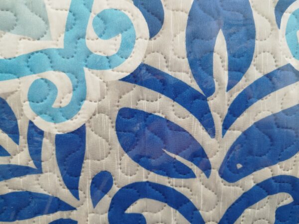 Colcha bouti cama 150 azul/gris 3491 - Imagen 3