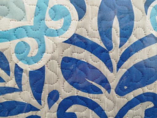 Colcha bouti cama 150 azul/gris 3491 - Imagen 3