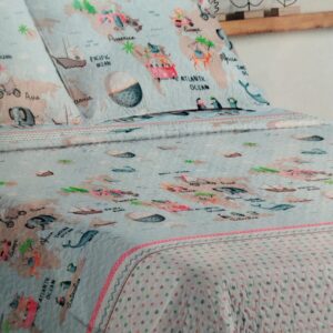 Colcha bouti infantil cama 105 mundo