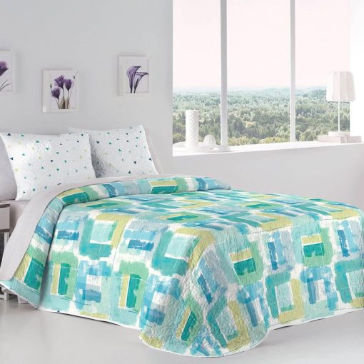 COLCHA BOUTI CAMA 105 VERDE AZUL