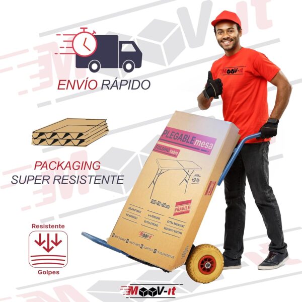 Mesa plegable 70x180x 74 (alto) - Imagen 2