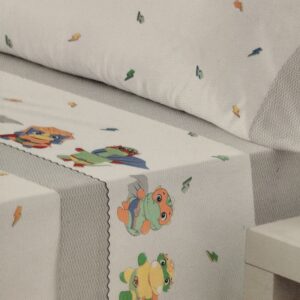 SÁBANA INFANTIL MINI TORTUGAS NINJA CAMA 90 GRIS