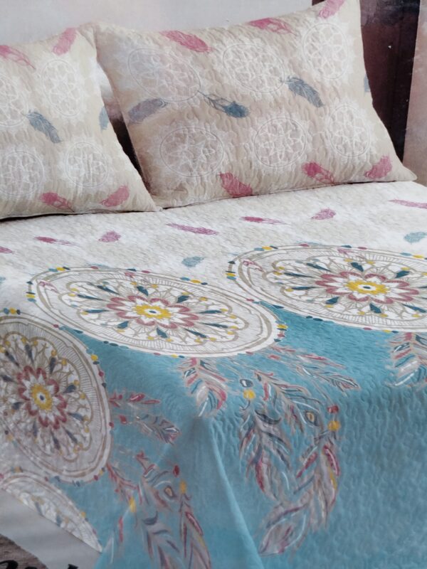 Colcha bouti cama 105 atrapa sueños azul