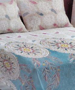 Colcha bouti cama 105 atrapa sueños azul