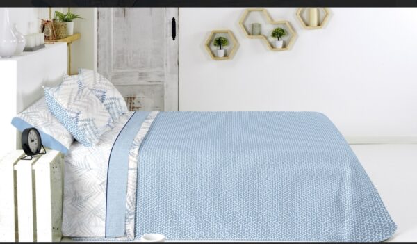 COLCHA BOUTI PALMERA REVERSIBLE CAMA 150-160 - Imagen 2