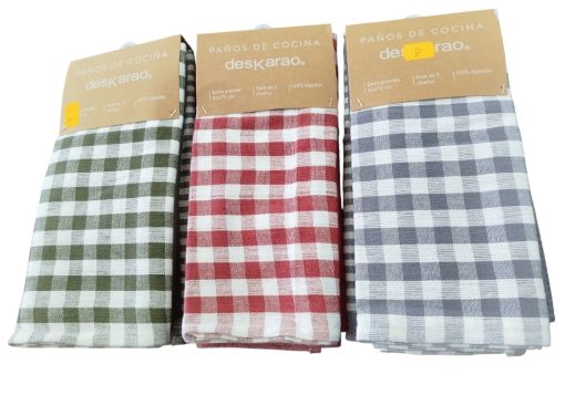 Paños de cocina 100% algodón