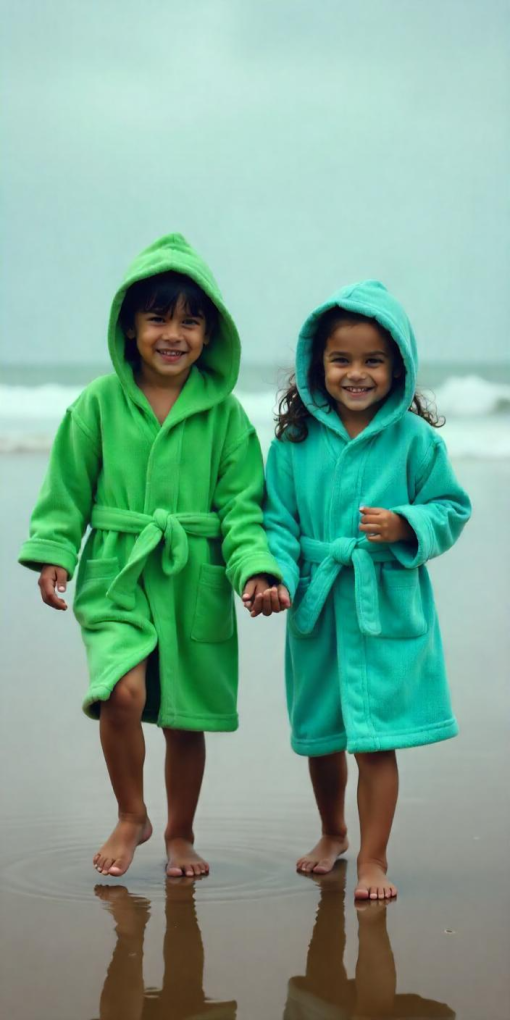 ALBORNOZ INFANTIL LISO ¡ELIGE MEDIDA Y COLOR!