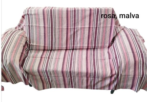 Colcha Multiusos de Rayas – Ideal para Cama y Sofá - Imagen 5