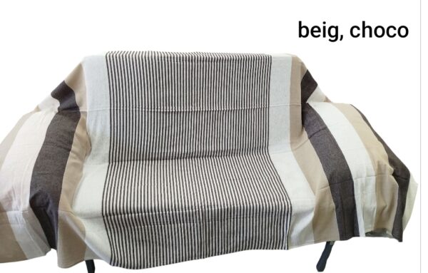 Colcha Multiusos de Rayas – Ideal para Cama y Sofá - Imagen 2