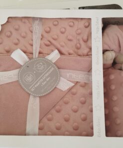 Mantita con doudou rosa maquillaje