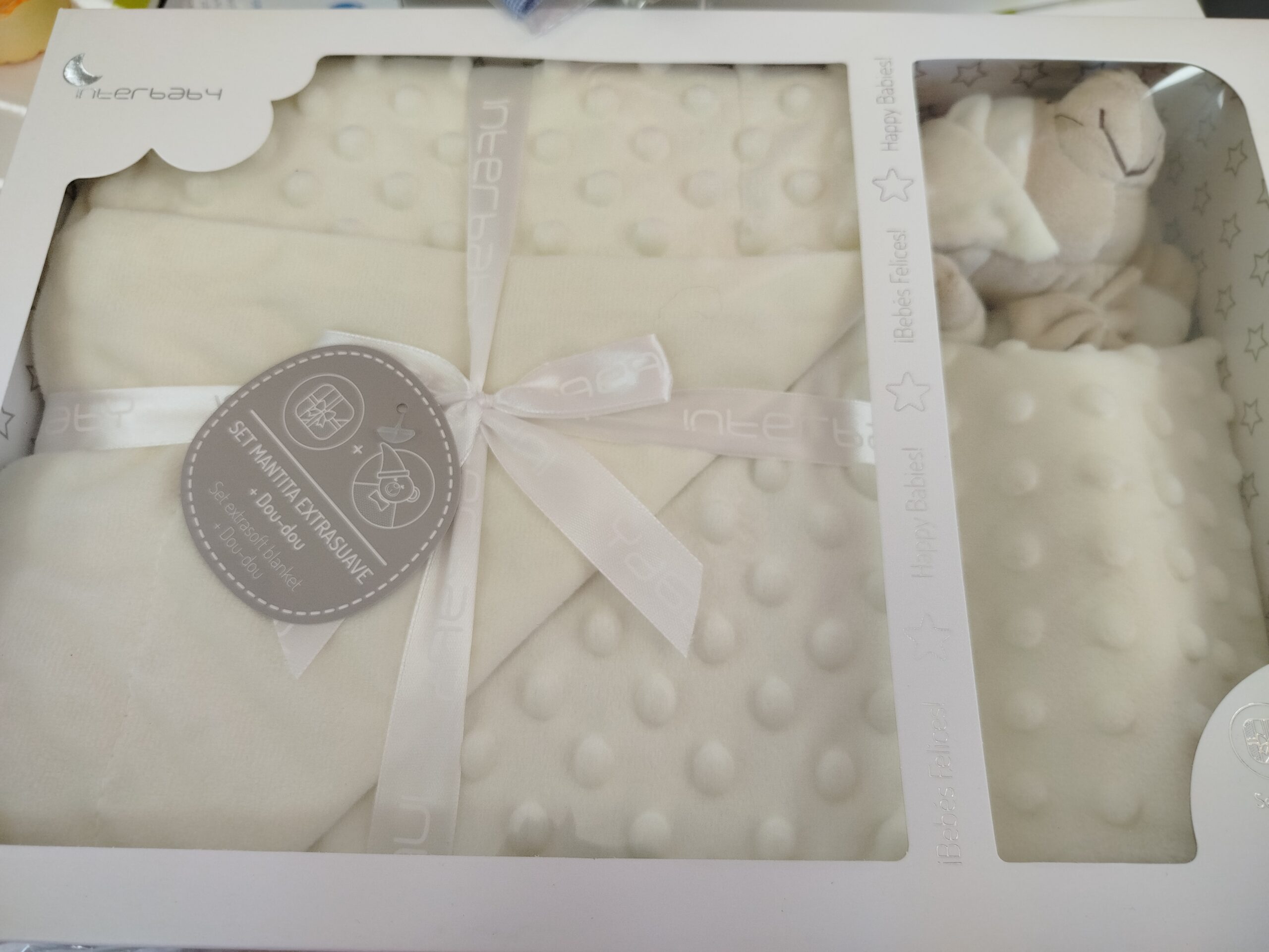 Mantita con doudou beig