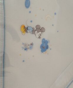 Sábana cuna Mickey coralina
