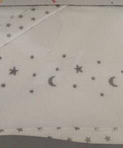 Sábana cuna estrella gris coralina