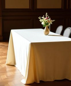 Ropa de mesa camilla rectangular terciopelo caída en capa