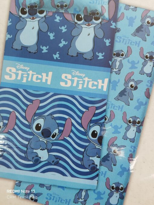 Juego de sábanas coralina Stitch infantil cama 90 -105