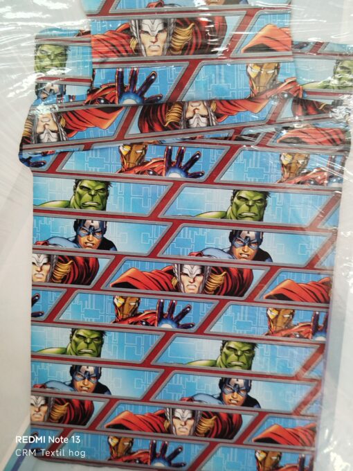 Juego de sábanas coralina infantil Avengers los Vengadores cama 90 -105