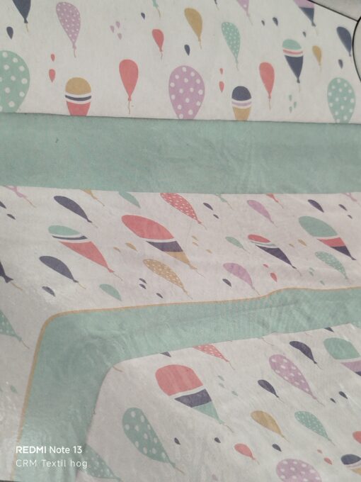 Juego de sábanas coralina Burrito Blanco infantil globos cama 105