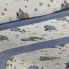 Juego sábanas coralina infantil  dinos azul