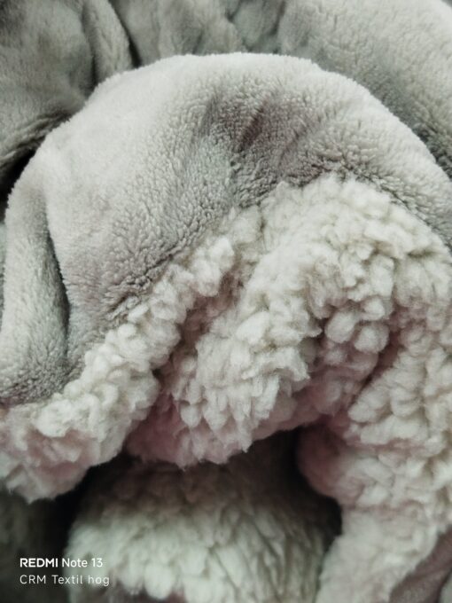 Edredón sherpa cama 135 gris oferta - Imagen 2