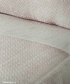 Juego de sábanas de coralina liso rosa