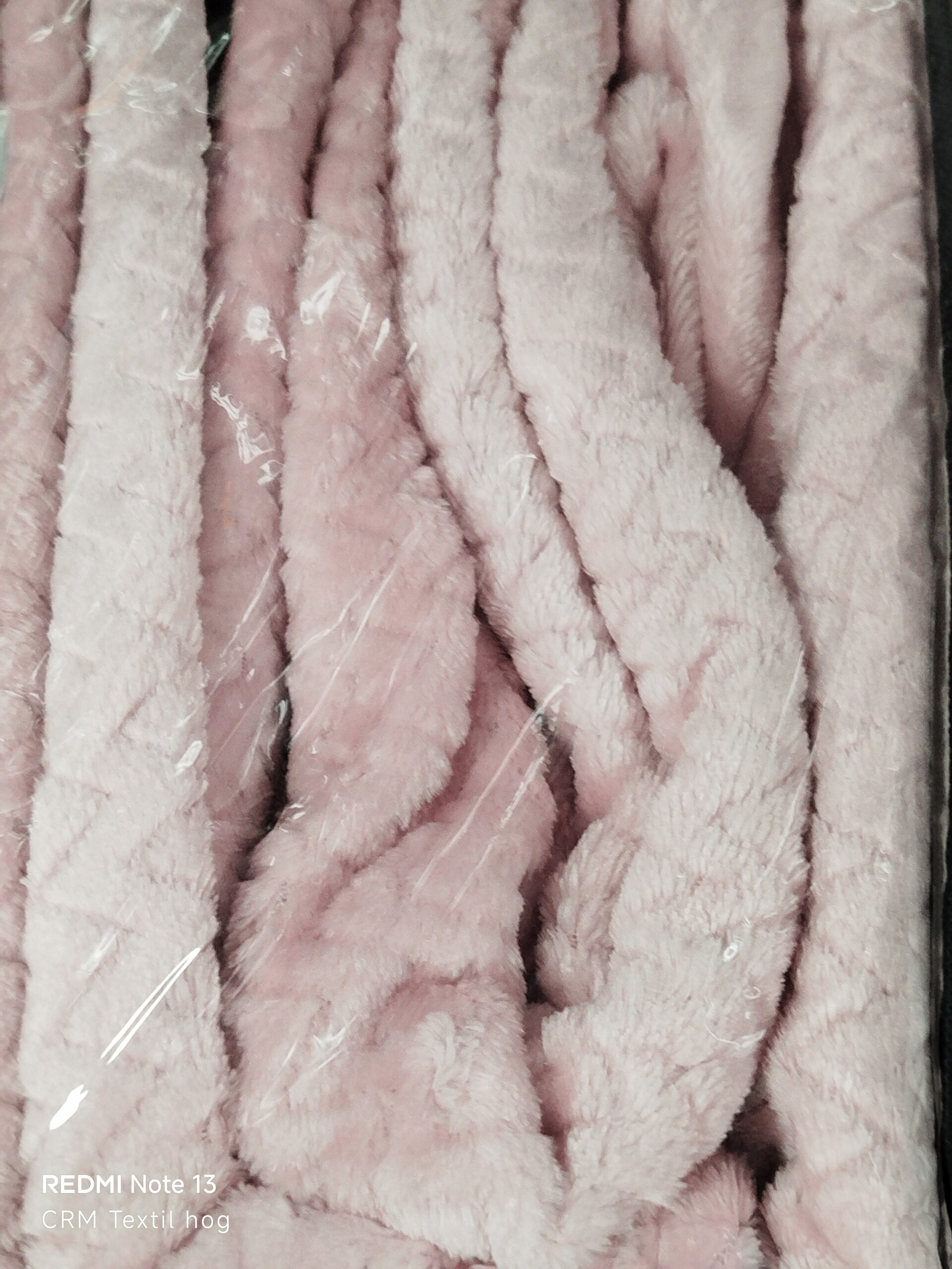 Juego de sábanas de coralina liso rosa - Imagen 2