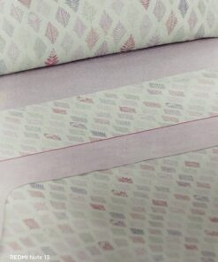 Juego de sábanas franela 100% algodón (90-105-135-150-180) rosa/malva