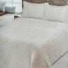Edredón sherpa cama 150 blanco roto hexágono