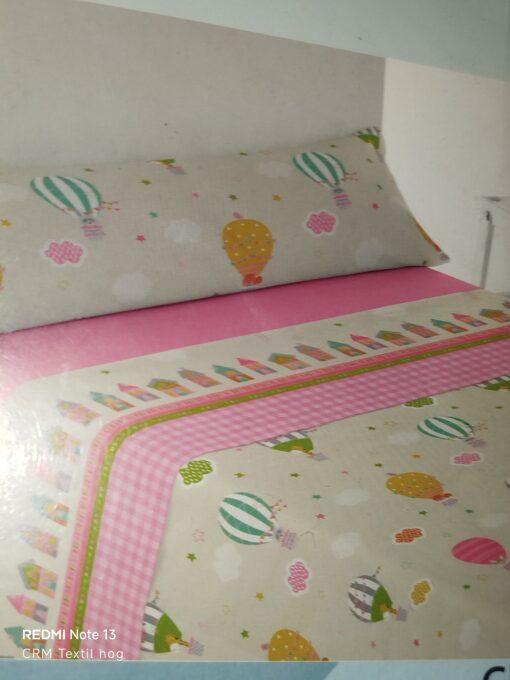 Juego sábanas coralina infantil CIUDAD  cama  105