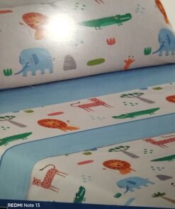 Juego sábanas coralina infantil animales selva  cama 90 y 105