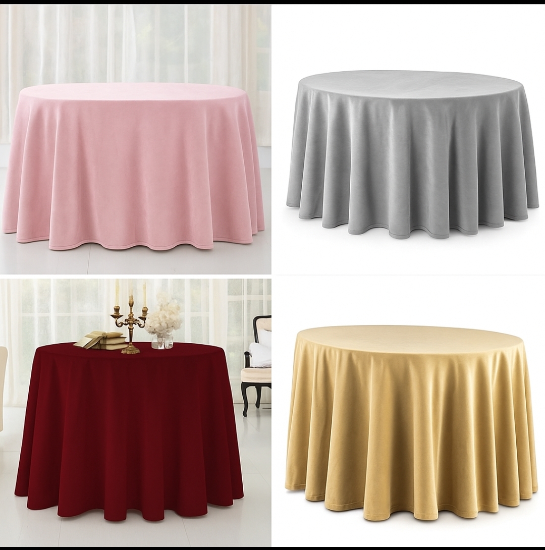 Falda Mesa Camilla OVALADA TERCIOPELO