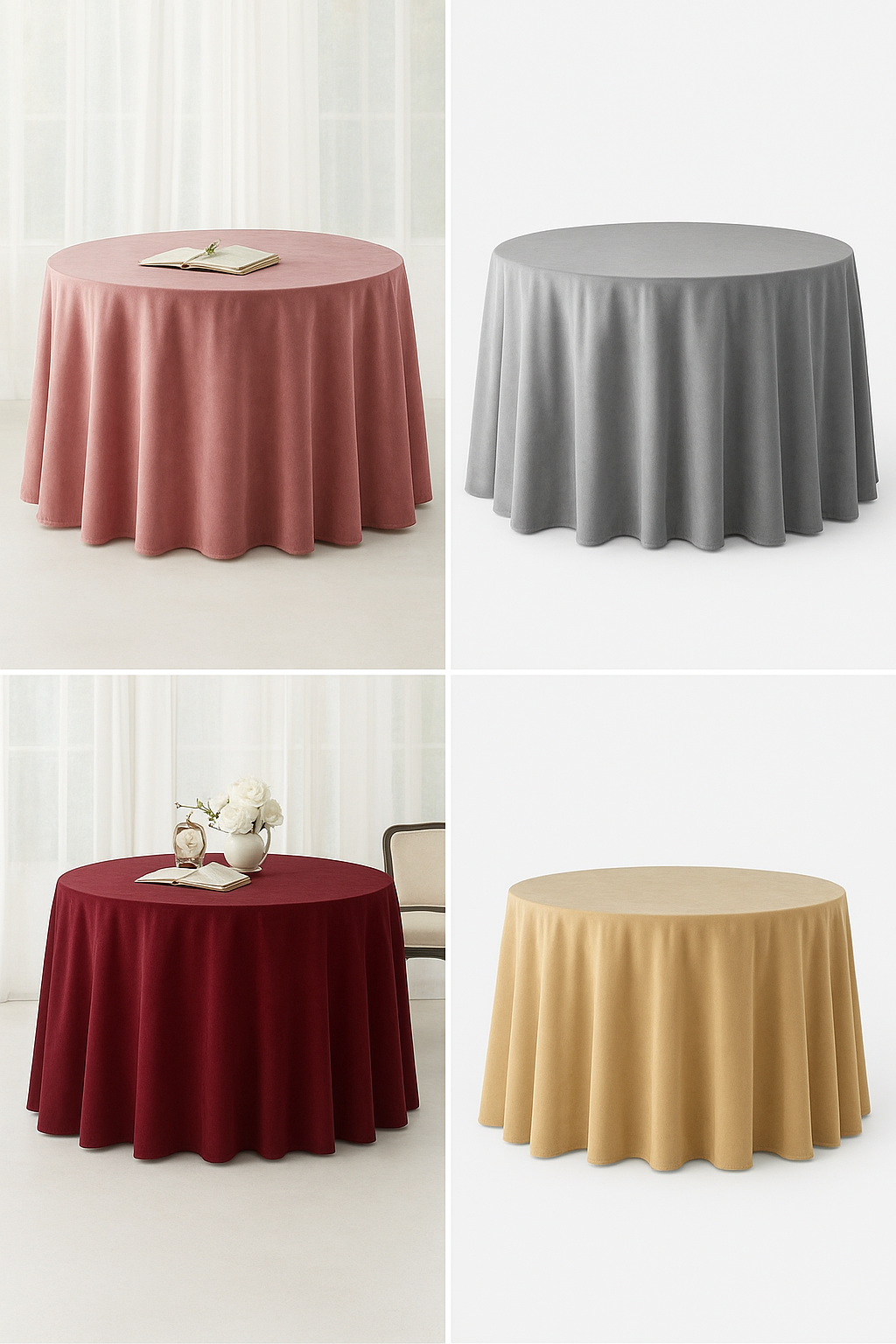 Falda Mesa Camilla Redonda TERCIOPELO