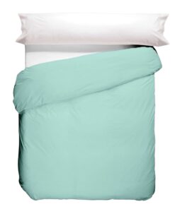 Funda nórdica lisa Verde Glacial 50/50