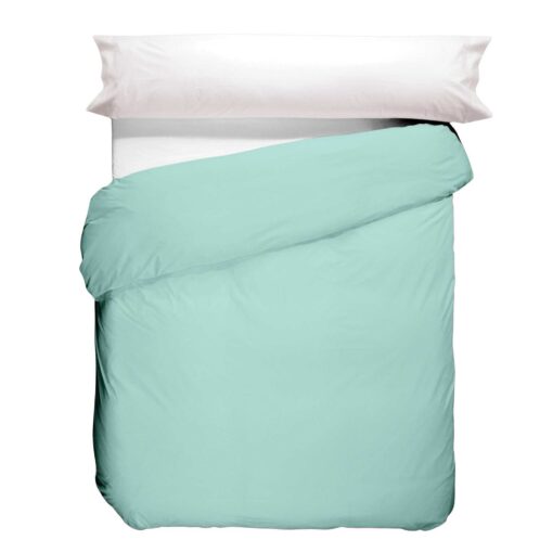 Funda nórdica lisa Verde Glacial 50/50