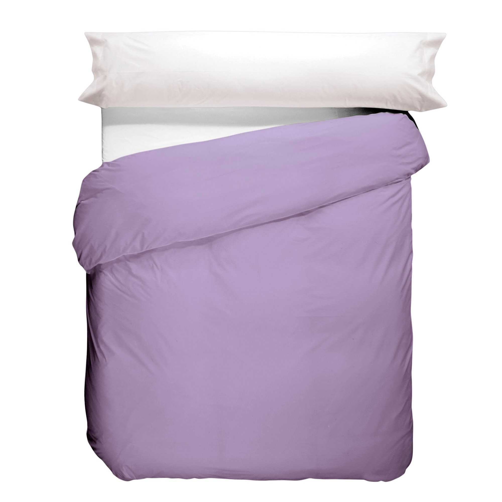 Funda nórdica lisa Violeta 50/50