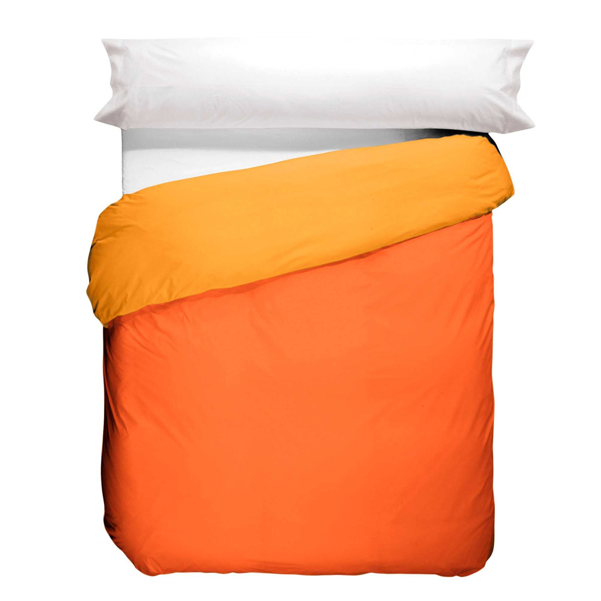 Funda nórdica Reversible Naranja Caqui/Naranja 50/50