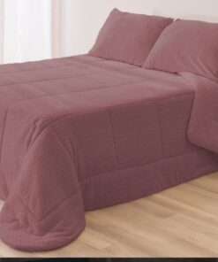 Edredón sherpa Jacquard Ibai – visón Karamelo