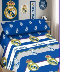 Juego de sábanas de coralina REAL MADRID oficial (elige medida)