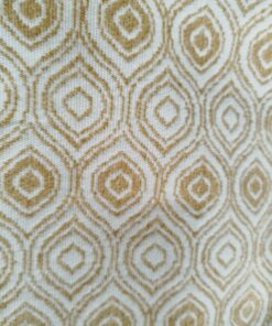 Mantel tapete de chenilla 110x160 mostaza blanco (dorado)