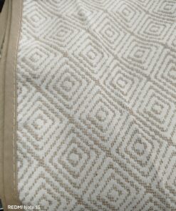 Mantel tapete de chenilla 110x160 rombo beig