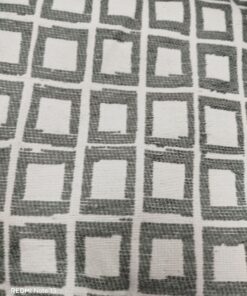 Mantel tapete de chenilla 110x160 cuadro gris oscuro