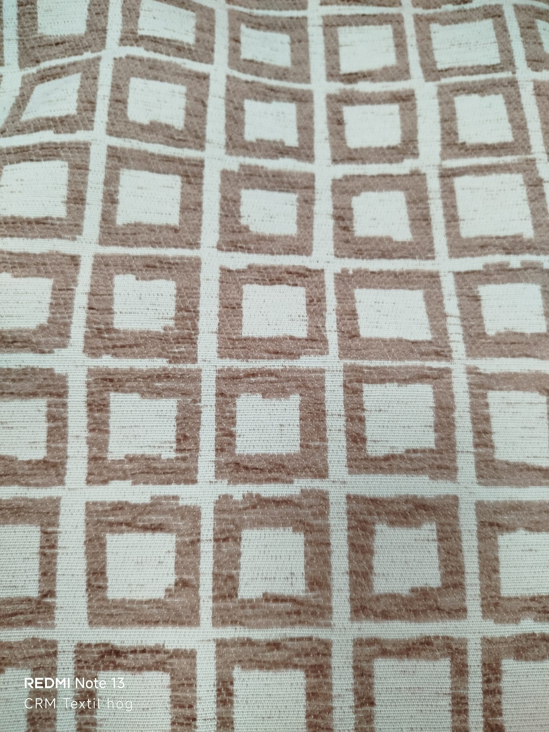 Mantel tapete de chenilla 110x160 cuadro rosa