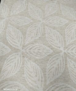 Mantel tapete de chenilla 110x160 hojas beig