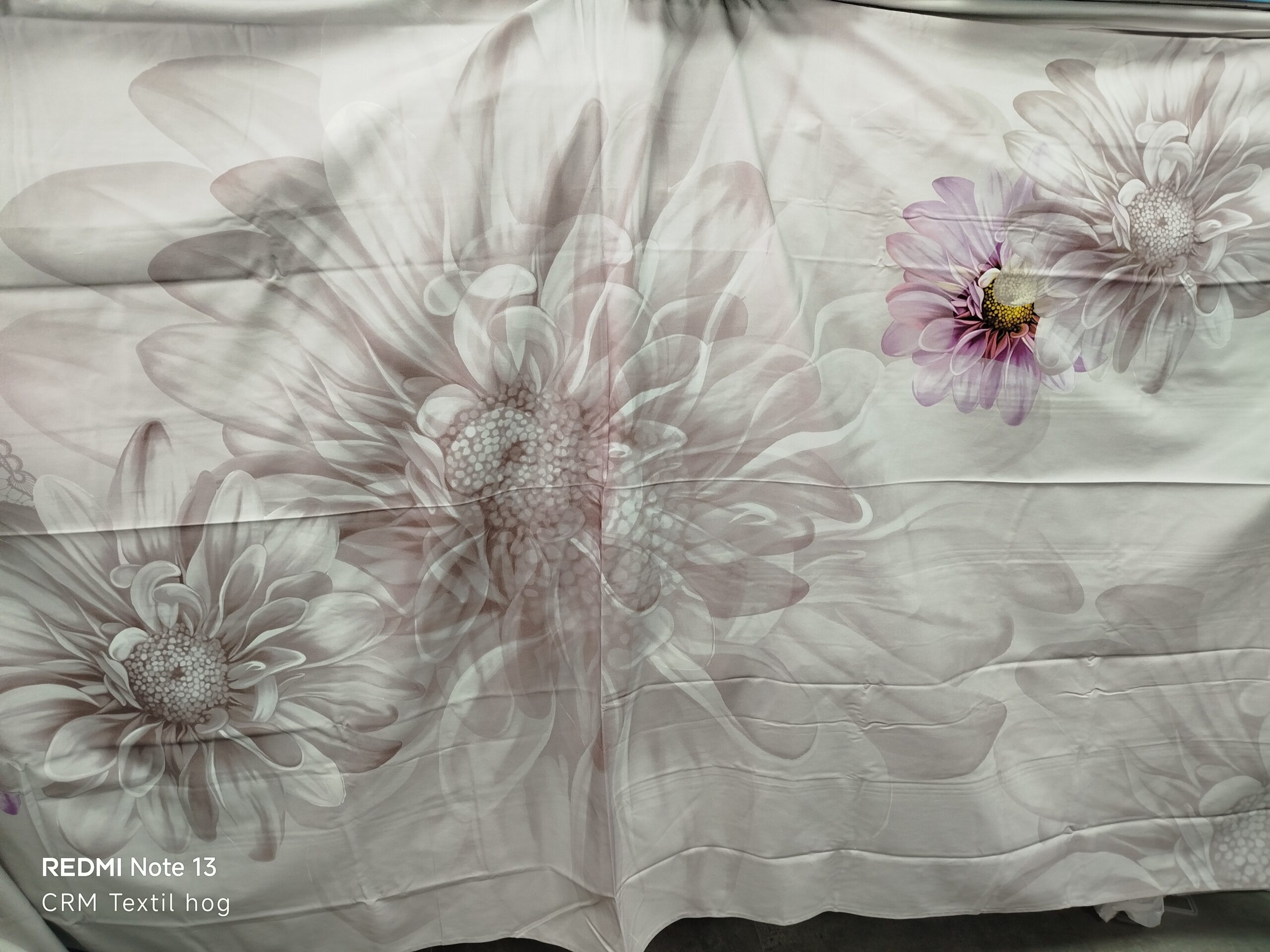 Mantel-tapete de sarga 100% algodón 1.55 x 2.85 m malva