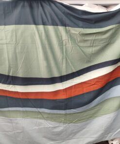 Mantel-tapete de sarga 100% algodón 1.55 x 1.90 m ondas colores