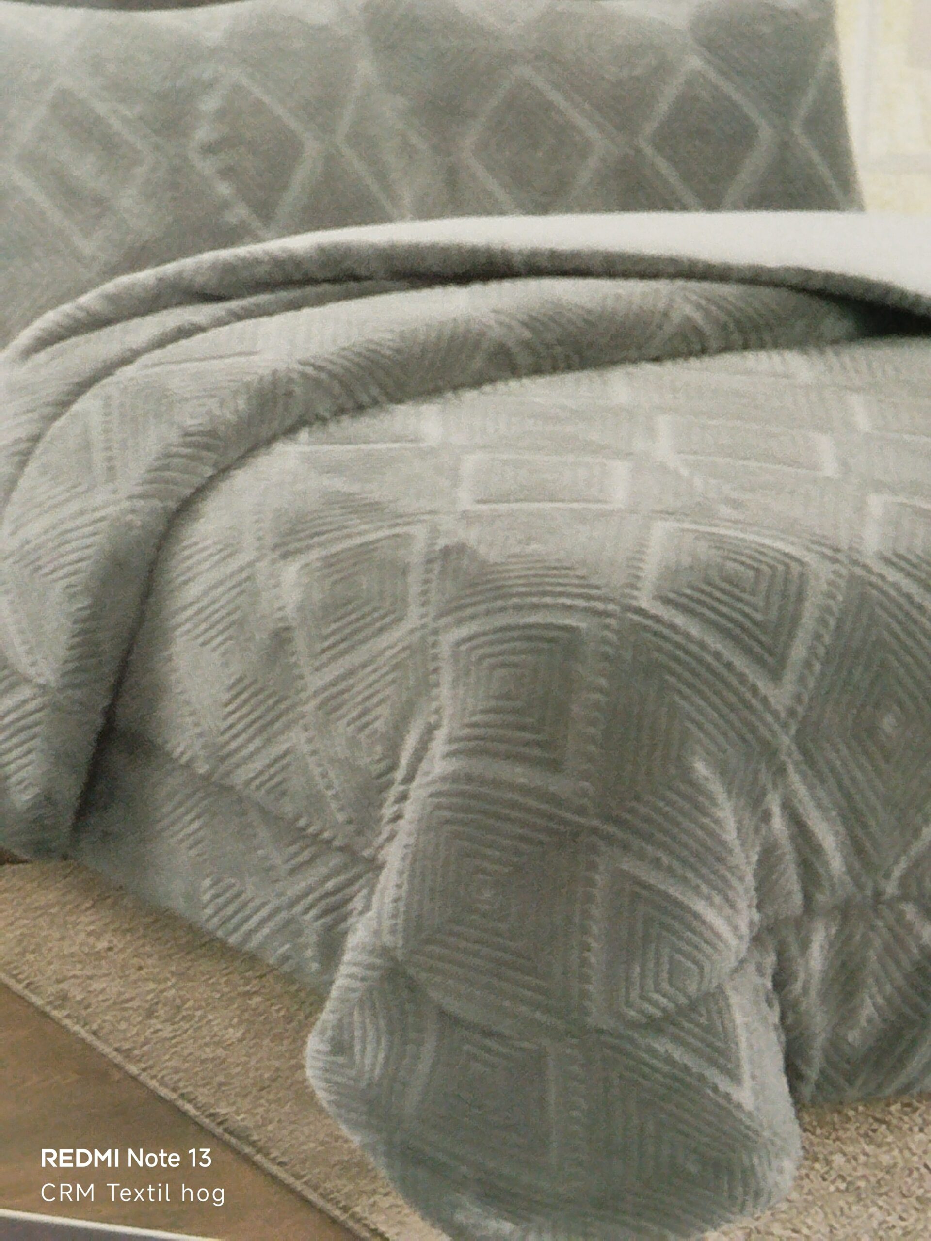 Edredón sherpa cama 150 gris