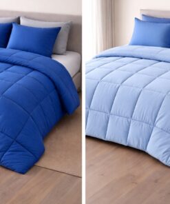 NÓRDICO REVERSIBLE azul claro/oscuro 400 gr (elige medida)