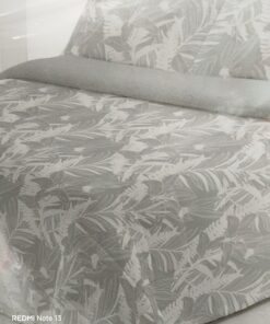 Edredón sherpa cama 150 gris